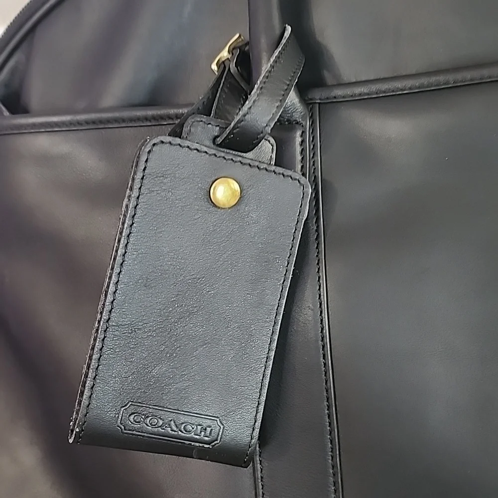 Rare Exclusive Lexus x Coach Limited Edition Black Leather Full Size Garment Bag